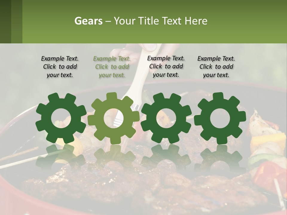 Cooking Barbecue Meat PowerPoint Template