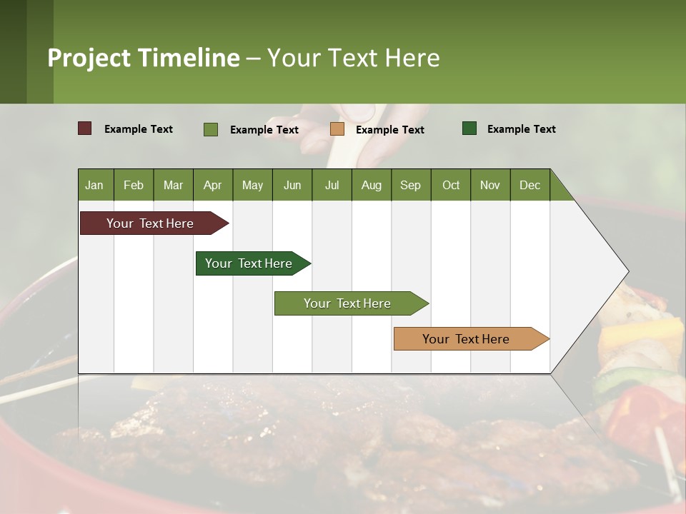 Cooking Barbecue Meat PowerPoint Template