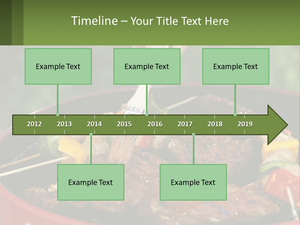 Cooking Barbecue Meat PowerPoint Template