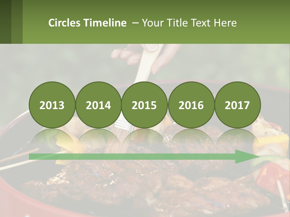 Cooking Barbecue Meat PowerPoint Template