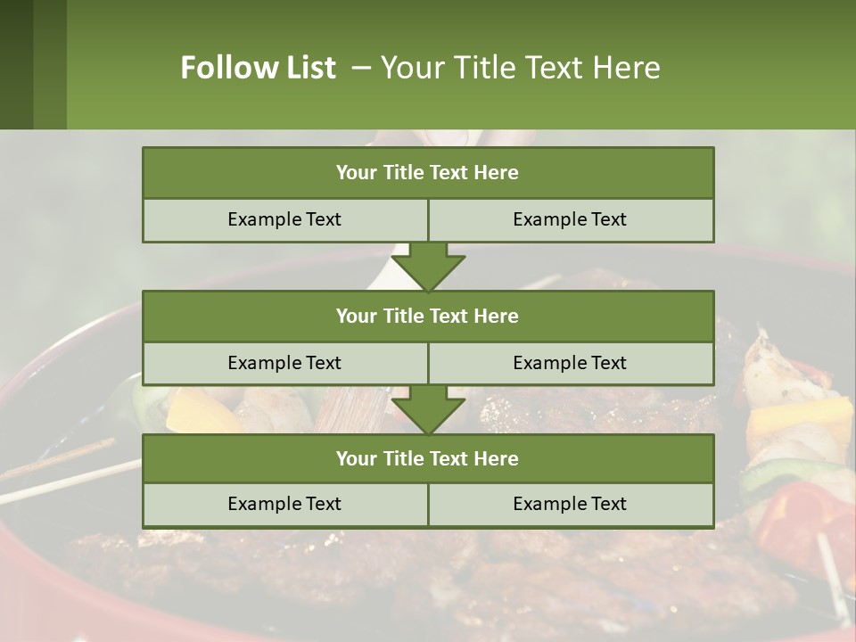 Cooking Barbecue Meat PowerPoint Template