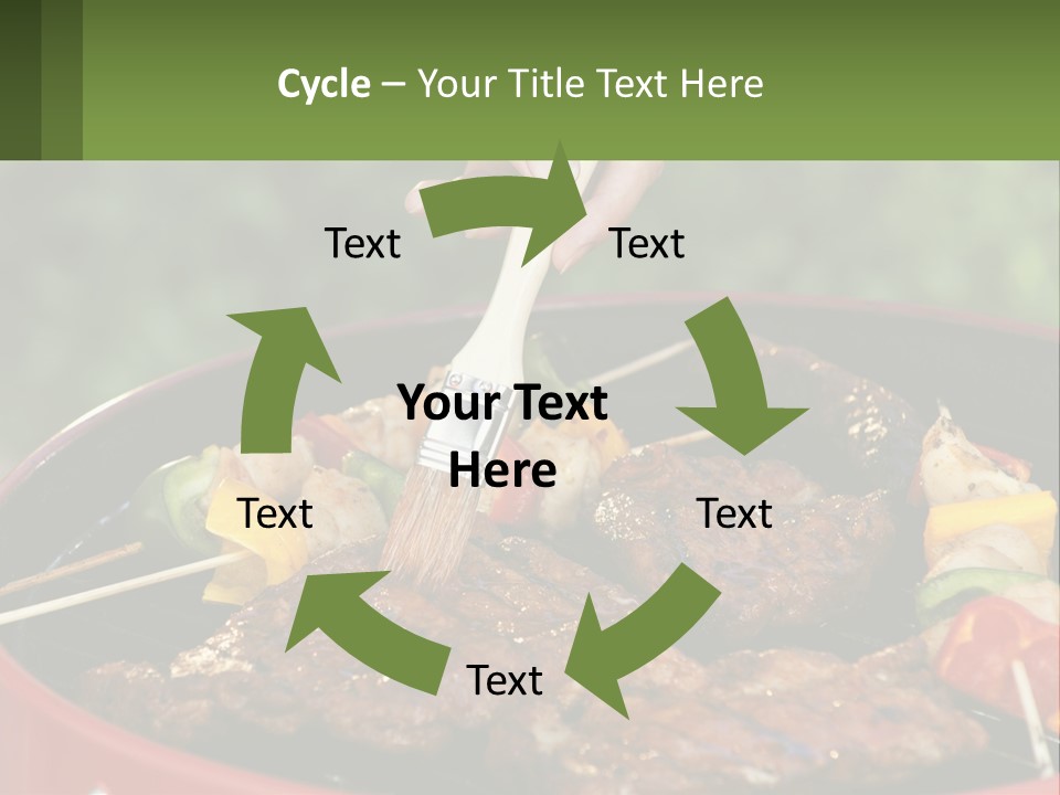 Cooking Barbecue Meat PowerPoint Template