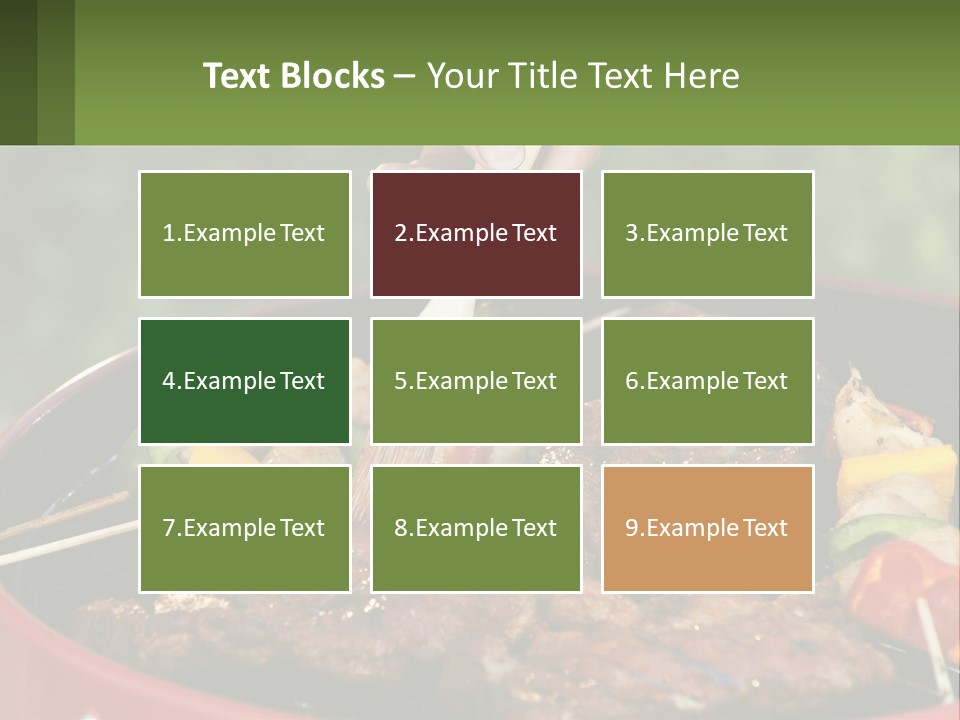 Cooking Barbecue Meat PowerPoint Template
