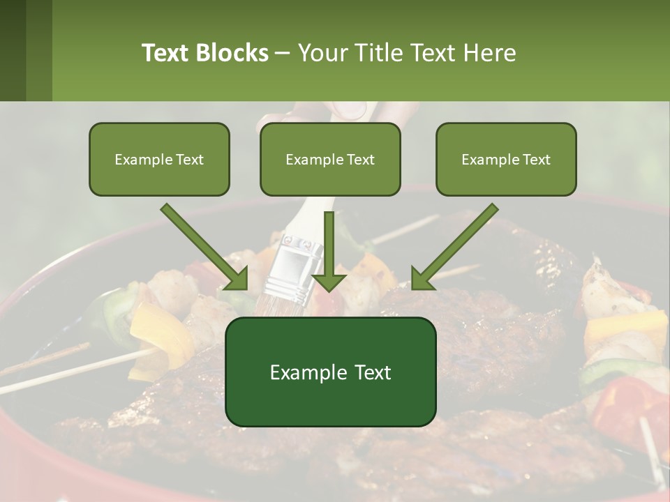 Cooking Barbecue Meat PowerPoint Template