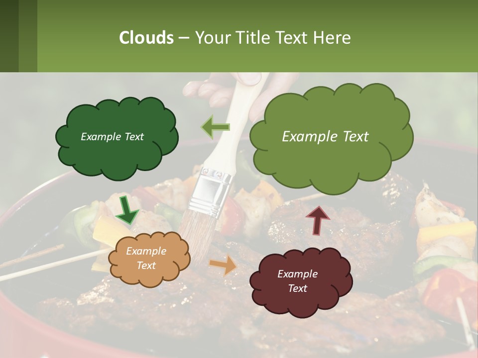 Cooking Barbecue Meat PowerPoint Template