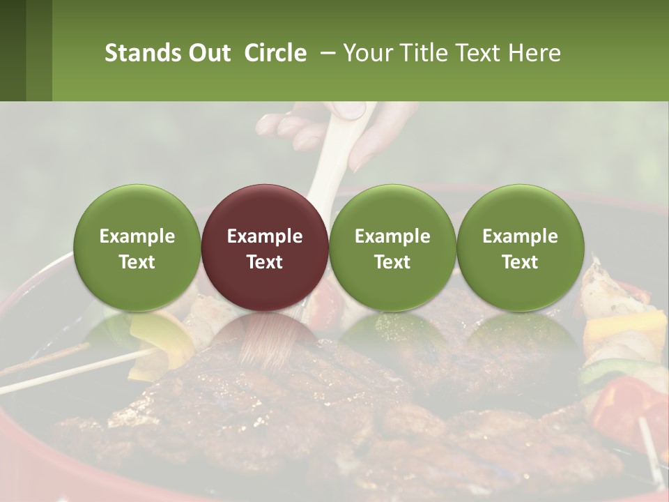 Cooking Barbecue Meat PowerPoint Template