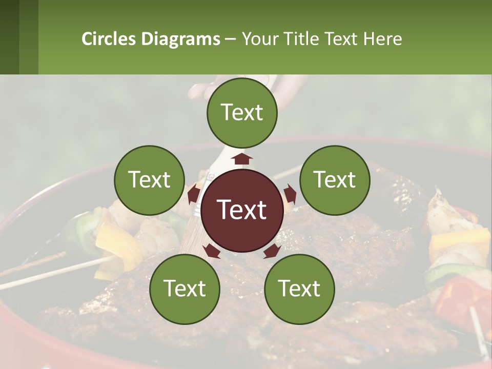 Cooking Barbecue Meat PowerPoint Template