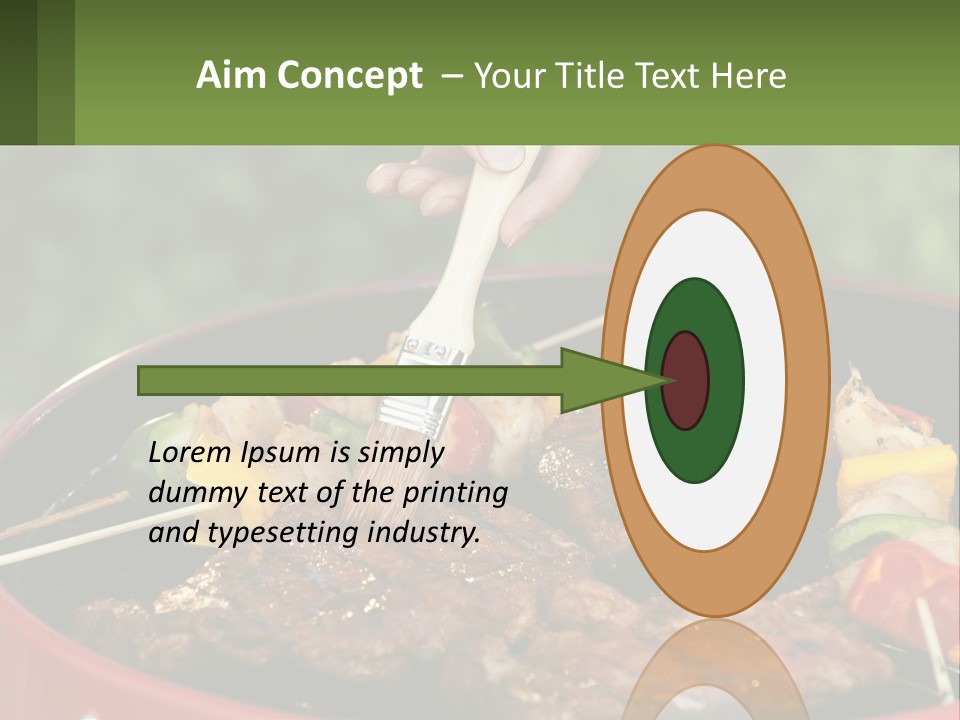 Cooking Barbecue Meat PowerPoint Template
