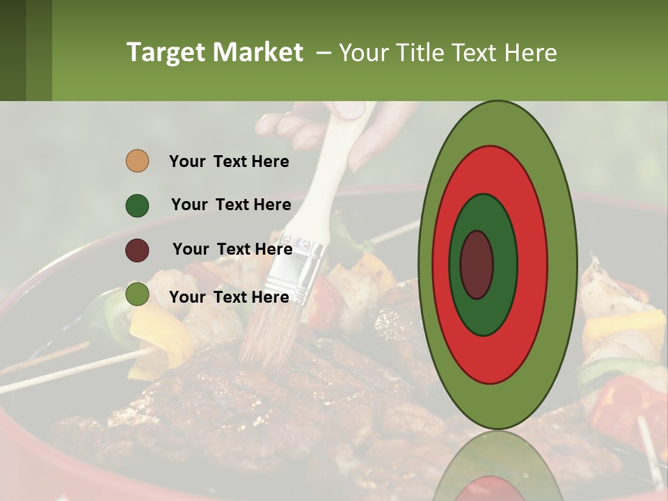 Cooking Barbecue Meat PowerPoint Template