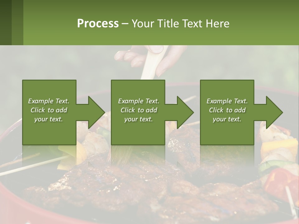 Cooking Barbecue Meat PowerPoint Template