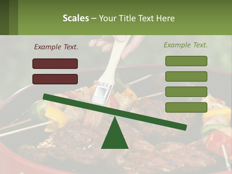 Cooking Barbecue Meat PowerPoint Template