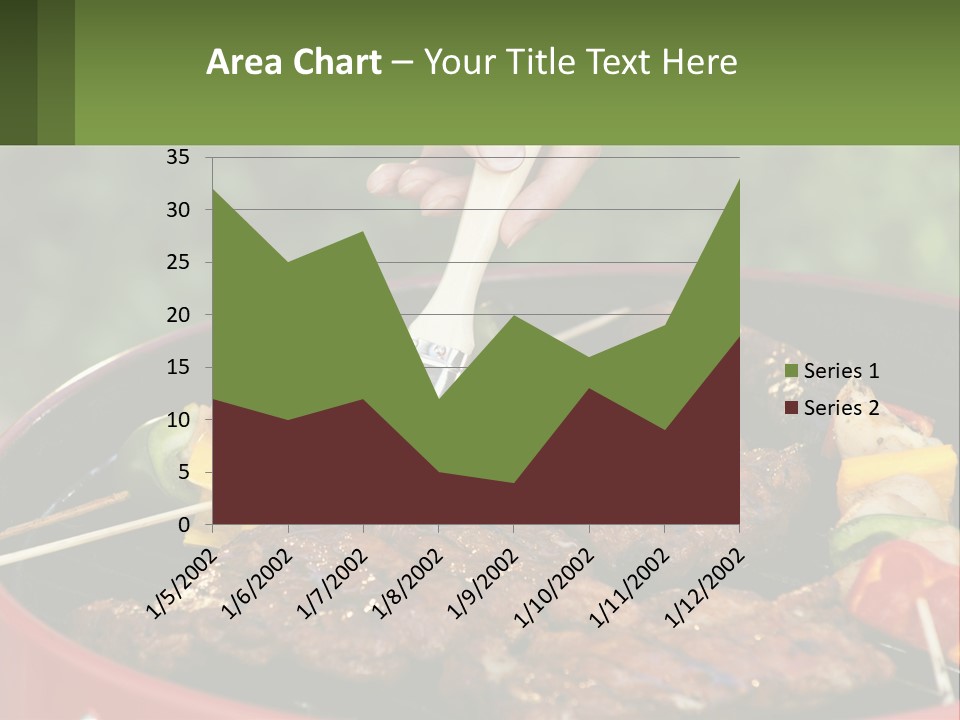 Cooking Barbecue Meat PowerPoint Template