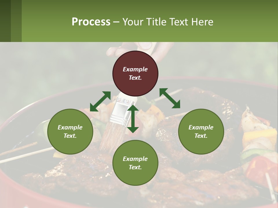 Cooking Barbecue Meat PowerPoint Template