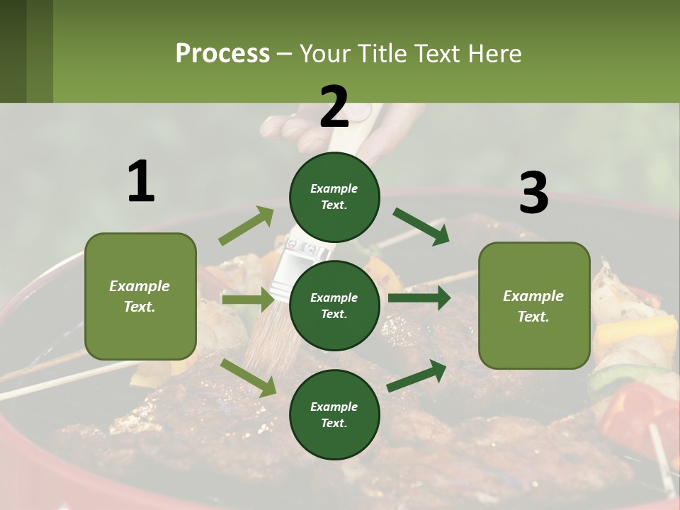 Cooking Barbecue Meat PowerPoint Template