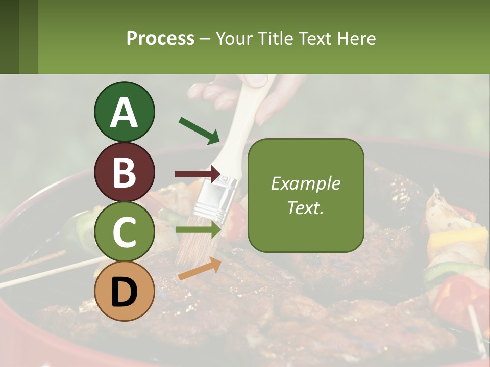 Cooking Barbecue Meat PowerPoint Template