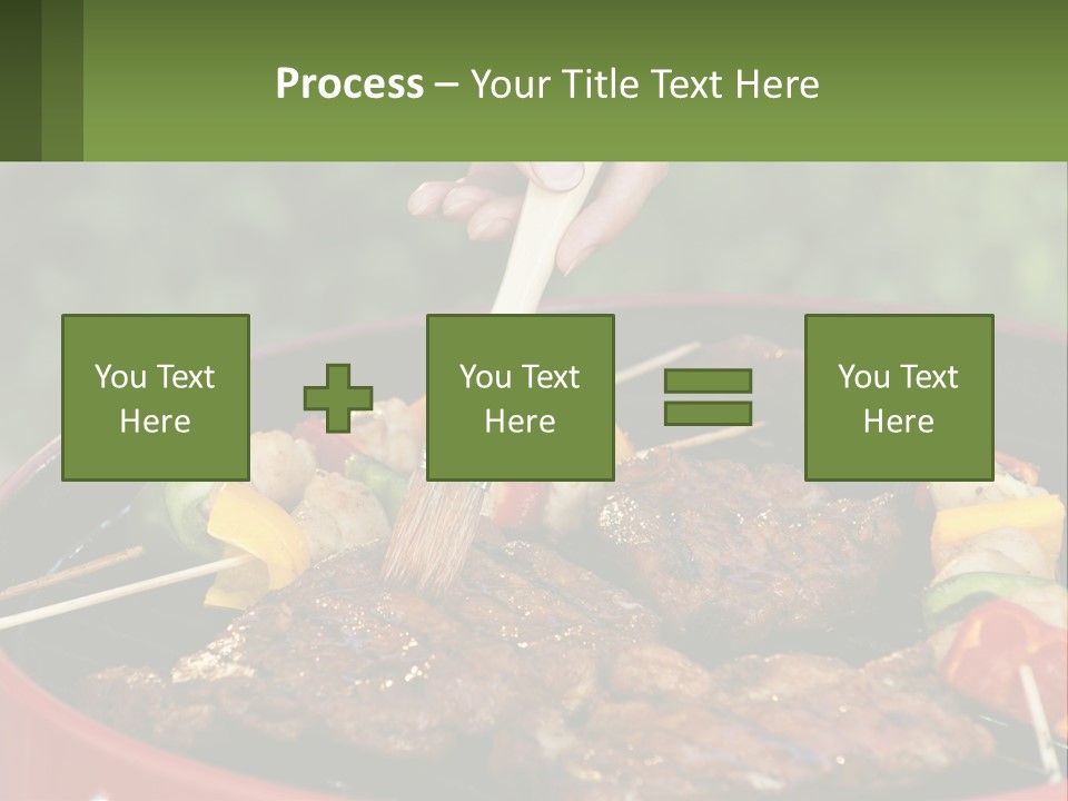 Cooking Barbecue Meat PowerPoint Template