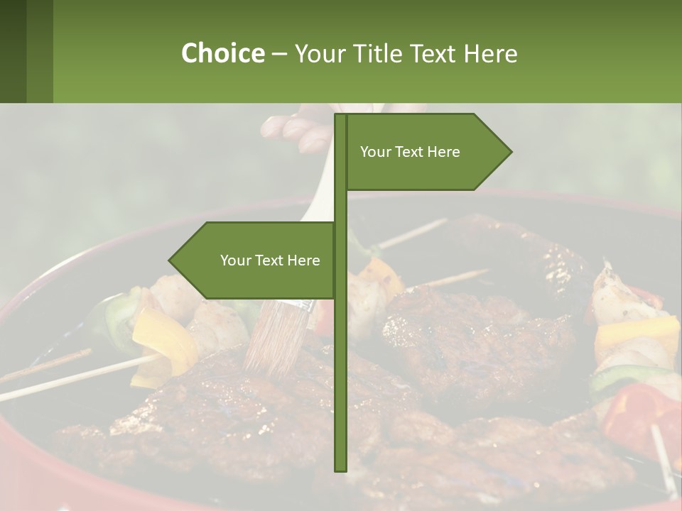 Cooking Barbecue Meat PowerPoint Template