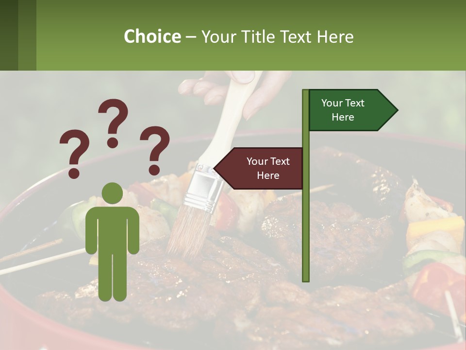 Cooking Barbecue Meat PowerPoint Template