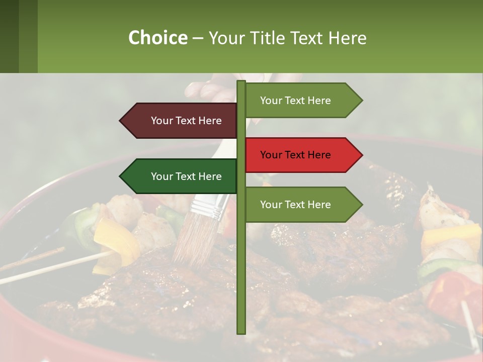 Cooking Barbecue Meat PowerPoint Template