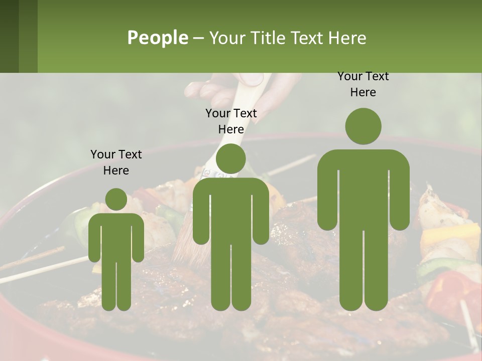 Cooking Barbecue Meat PowerPoint Template