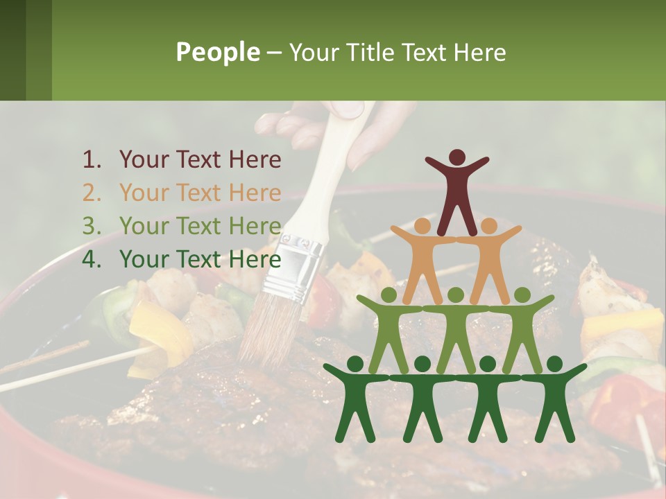 Cooking Barbecue Meat PowerPoint Template