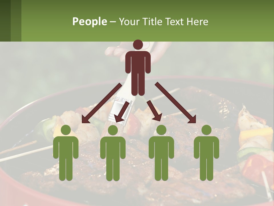 Cooking Barbecue Meat PowerPoint Template