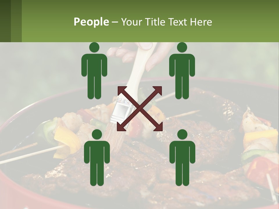 Cooking Barbecue Meat PowerPoint Template