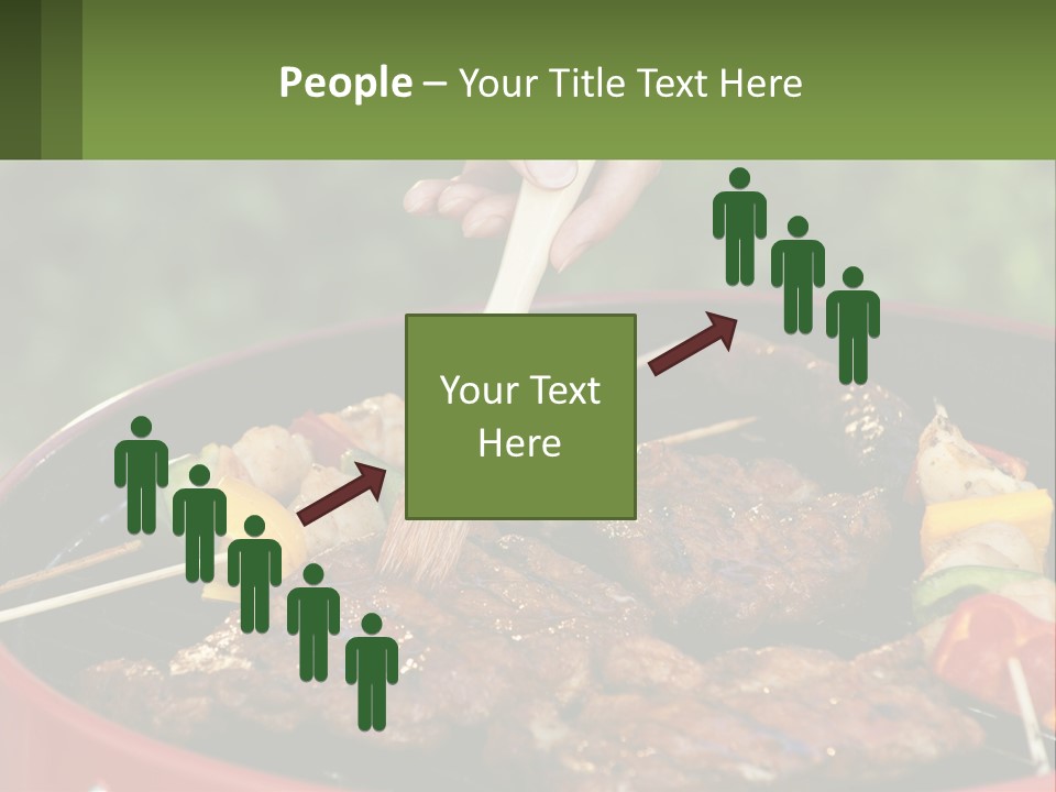 Cooking Barbecue Meat PowerPoint Template