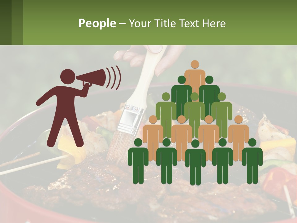 Cooking Barbecue Meat PowerPoint Template
