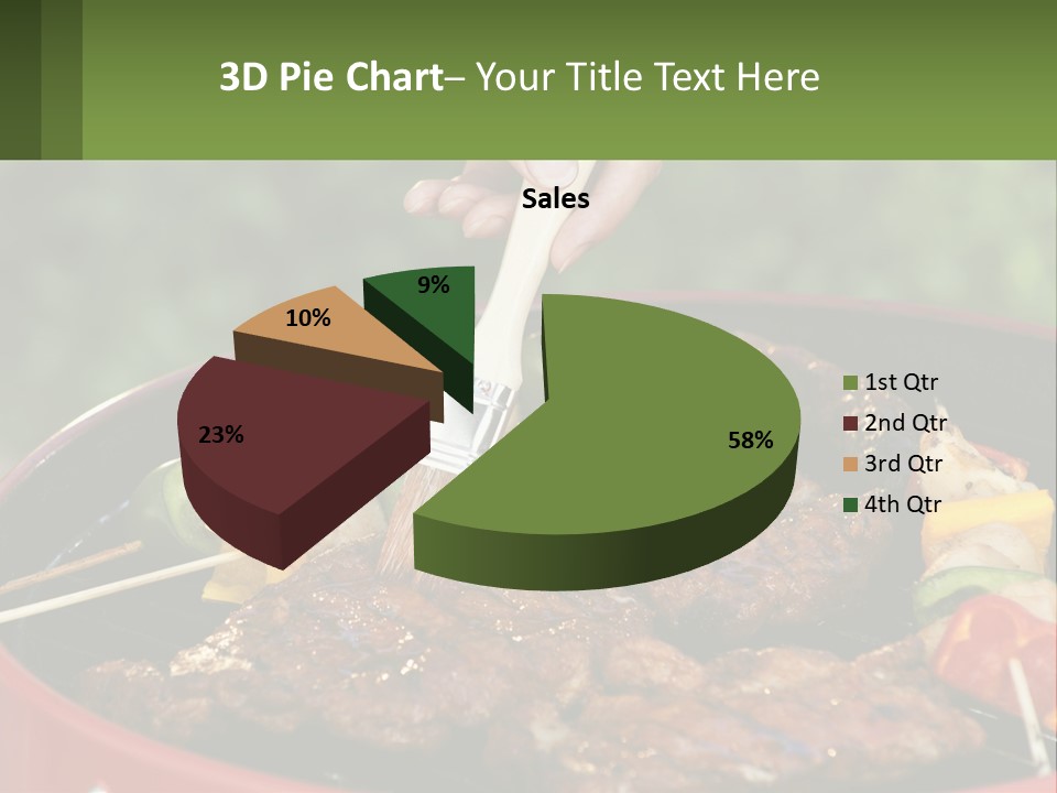 Cooking Barbecue Meat PowerPoint Template