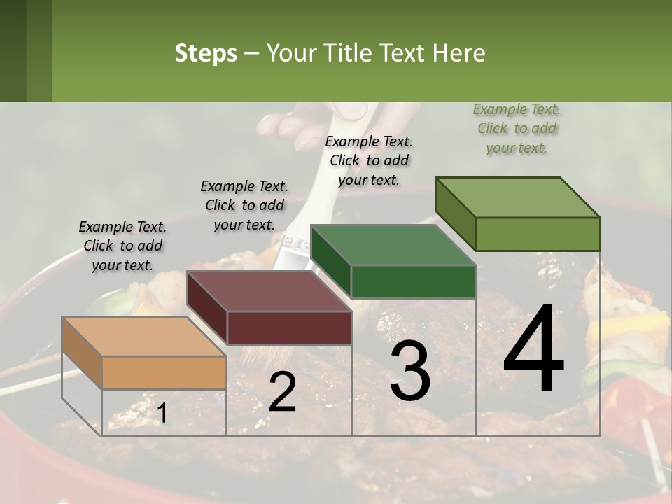 Cooking Barbecue Meat PowerPoint Template