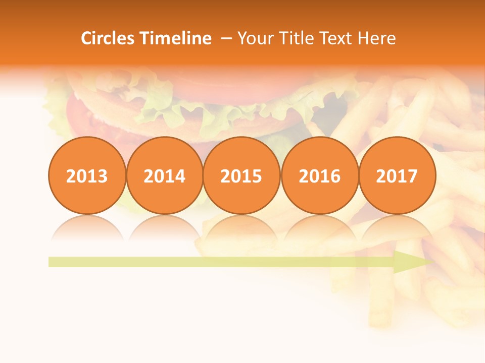 Double Burger With French Fries PowerPoint Template