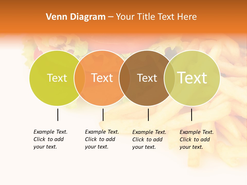 Double Burger With French Fries PowerPoint Template