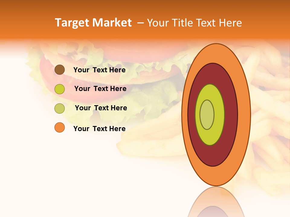 Double Burger With French Fries PowerPoint Template