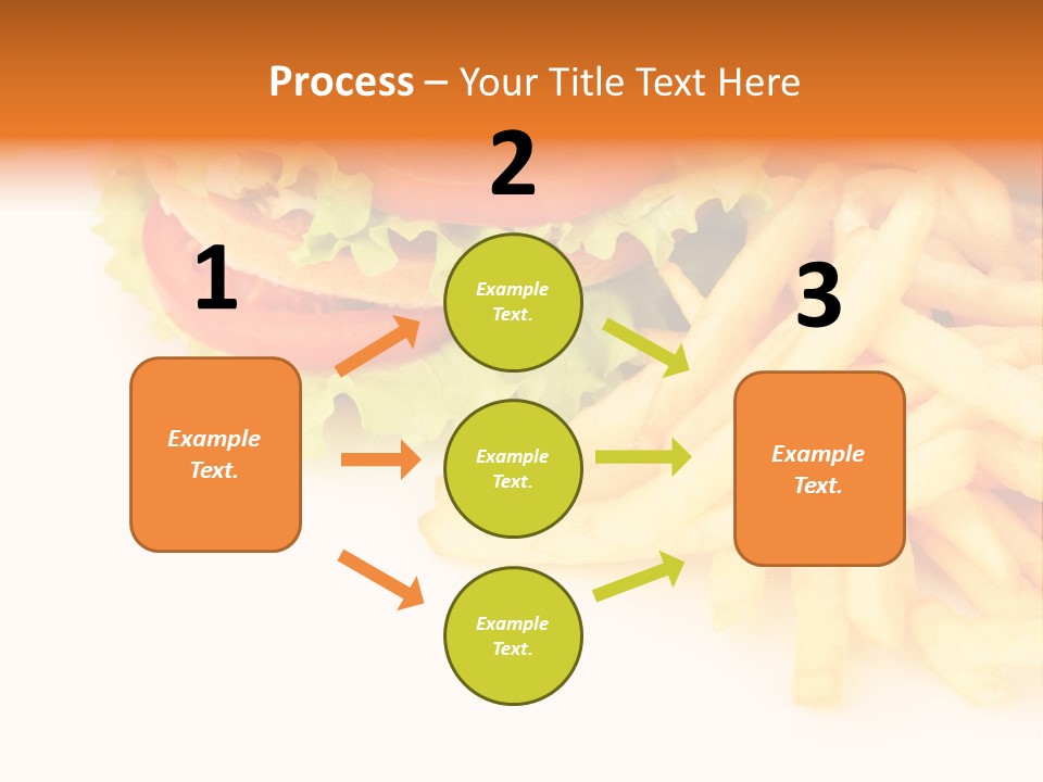 Double Burger With French Fries PowerPoint Template