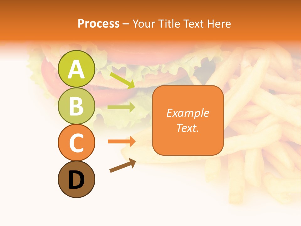Double Burger With French Fries PowerPoint Template