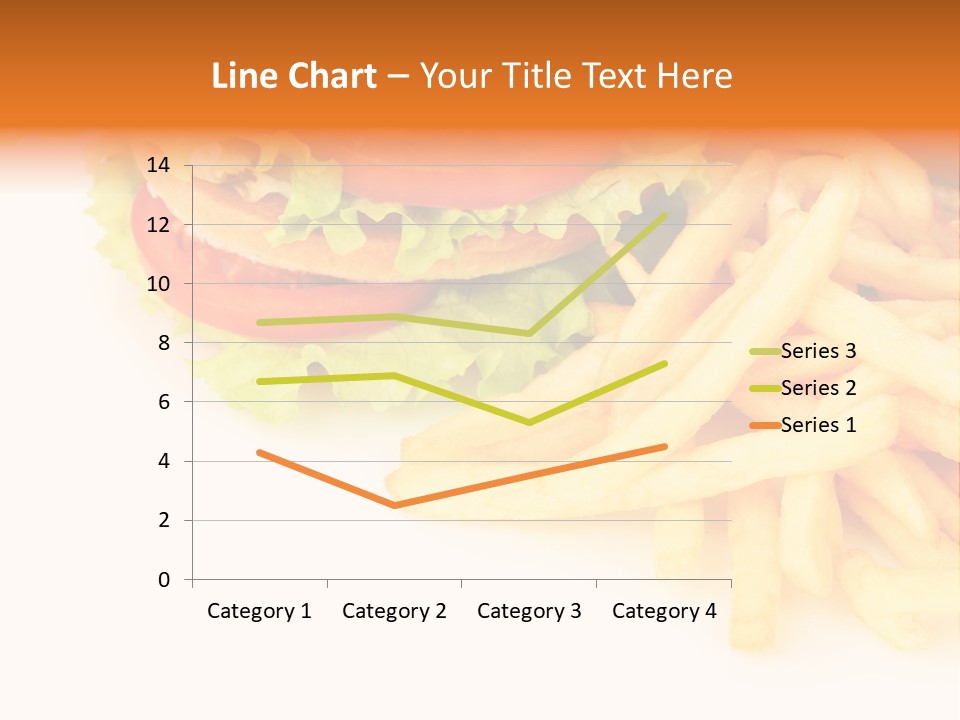 Double Burger With French Fries PowerPoint Template