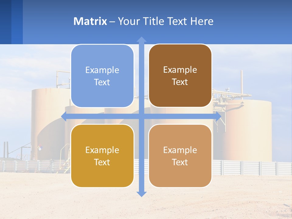 Barrels For Storage And Processing Of Oil Products PowerPoint Template