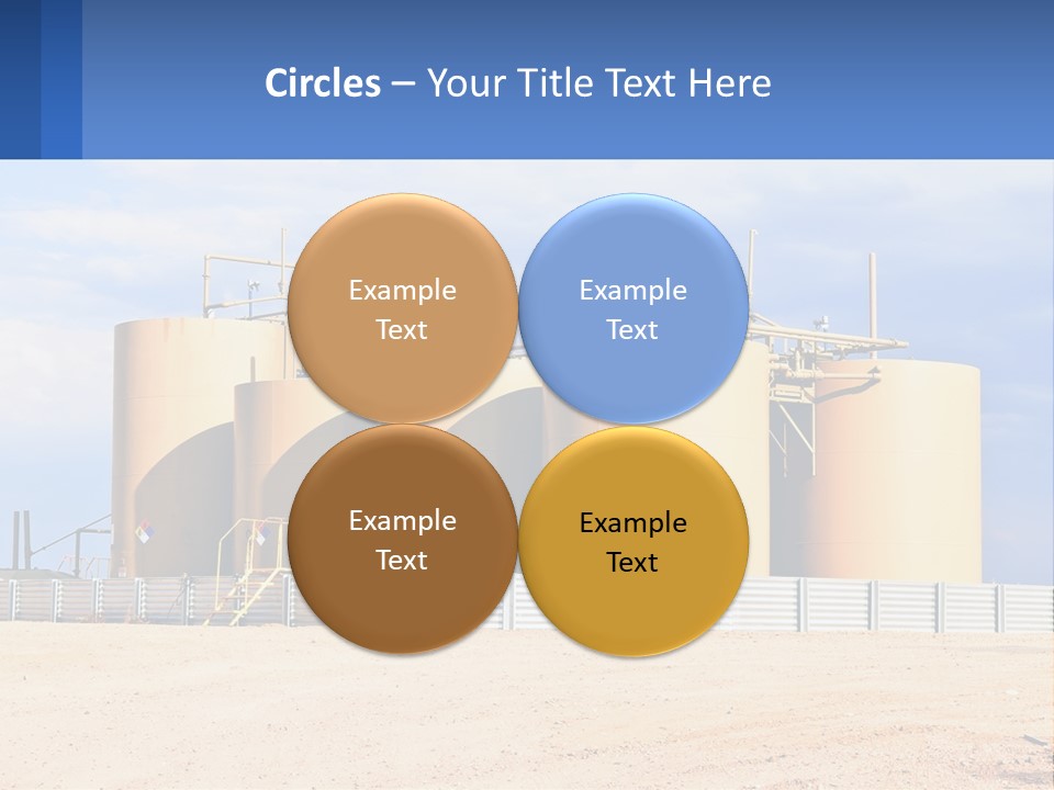 Barrels For Storage And Processing Of Oil Products PowerPoint Template