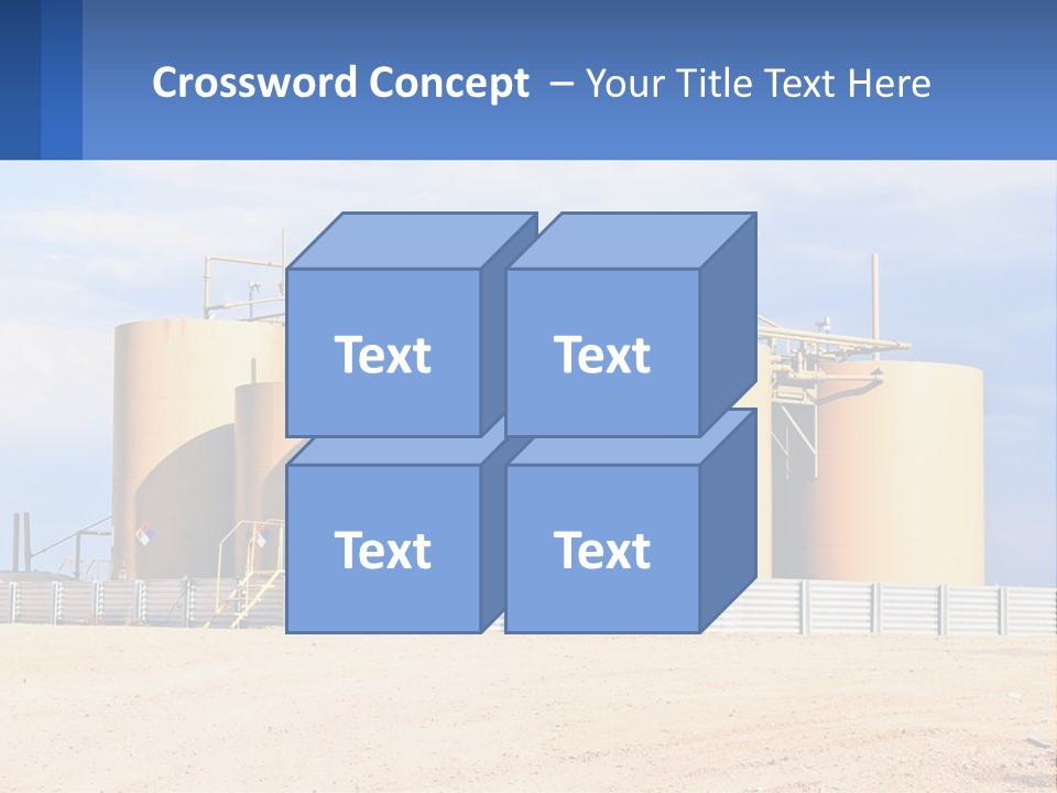 Barrels For Storage And Processing Of Oil Products PowerPoint Template
