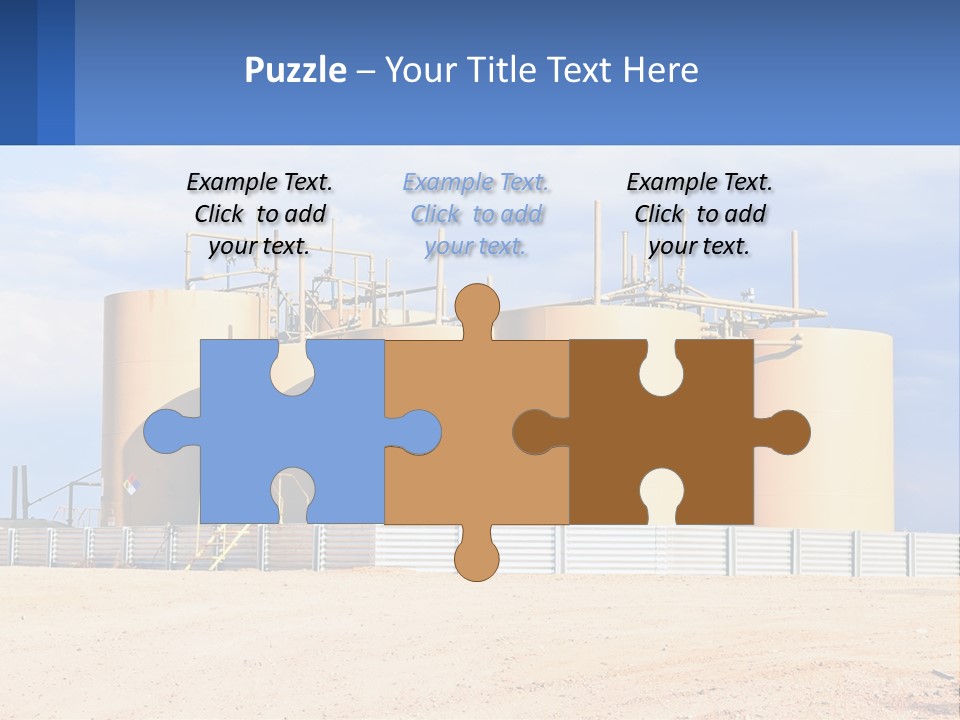Barrels For Storage And Processing Of Oil Products PowerPoint Template