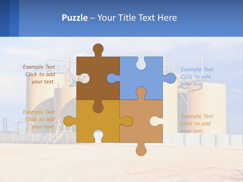 Barrels For Storage And Processing Of Oil Products PowerPoint Template