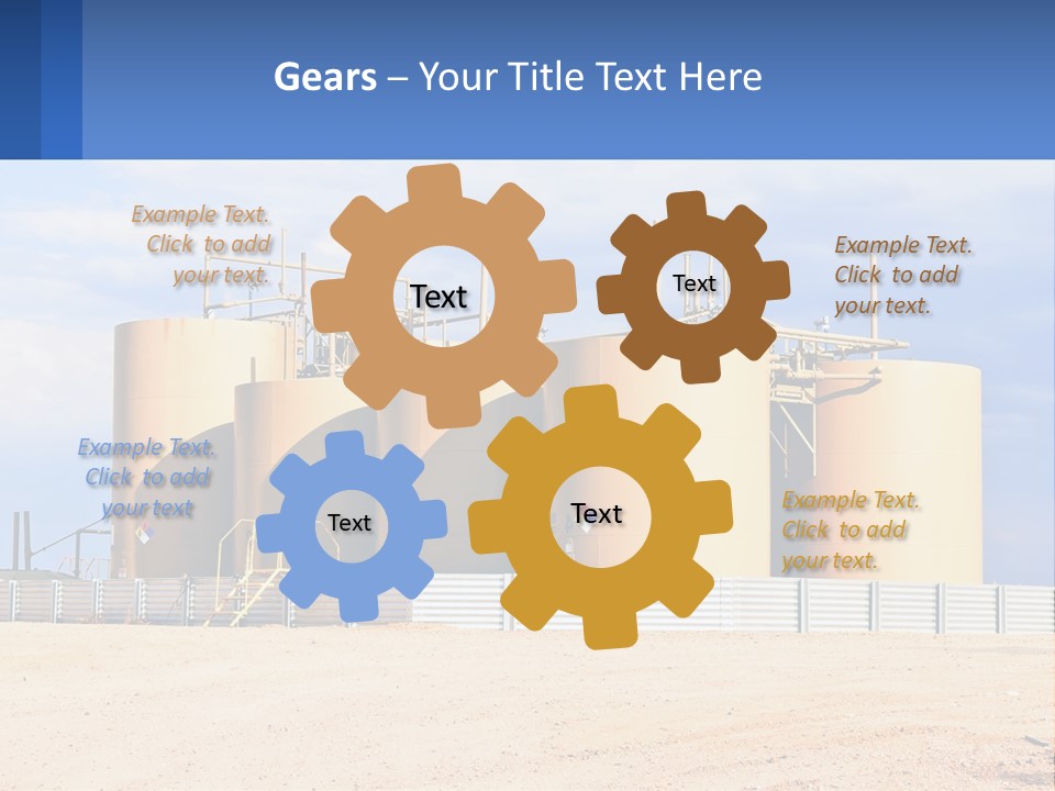 Barrels For Storage And Processing Of Oil Products PowerPoint Template