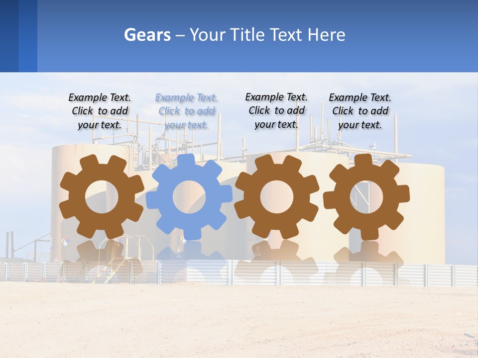 Barrels For Storage And Processing Of Oil Products PowerPoint Template