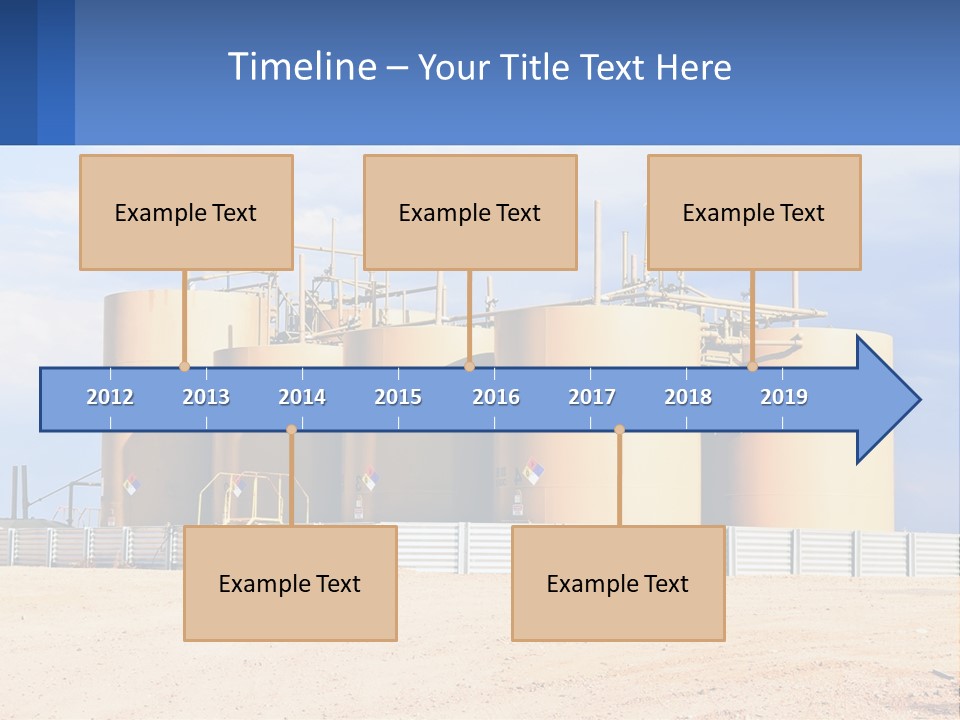 Barrels For Storage And Processing Of Oil Products PowerPoint Template