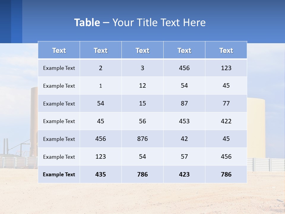Barrels For Storage And Processing Of Oil Products PowerPoint Template