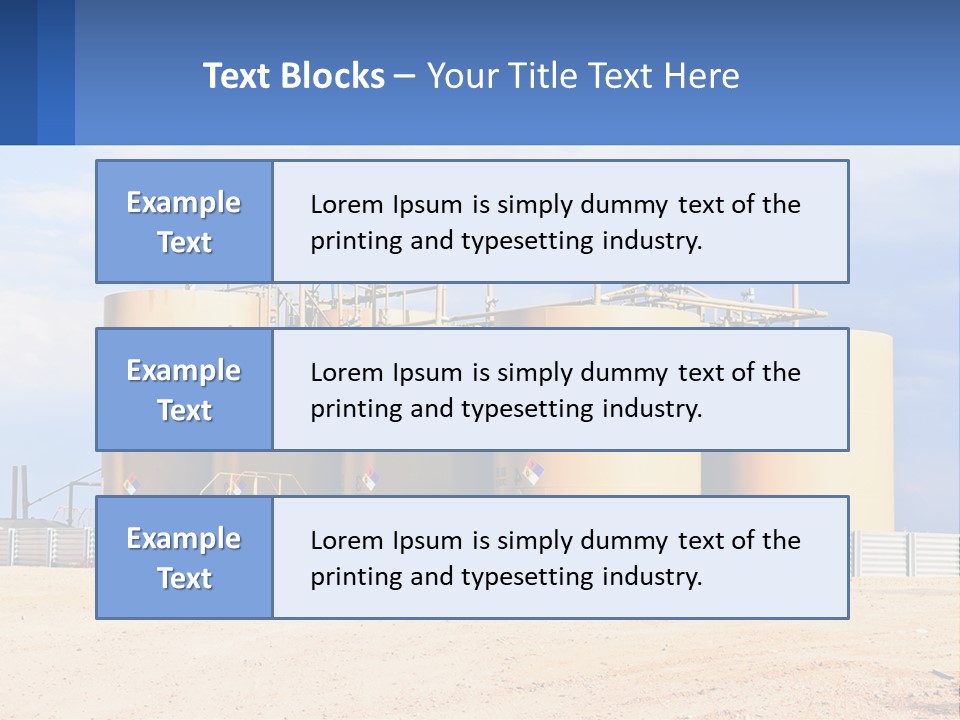 Barrels For Storage And Processing Of Oil Products PowerPoint Template
