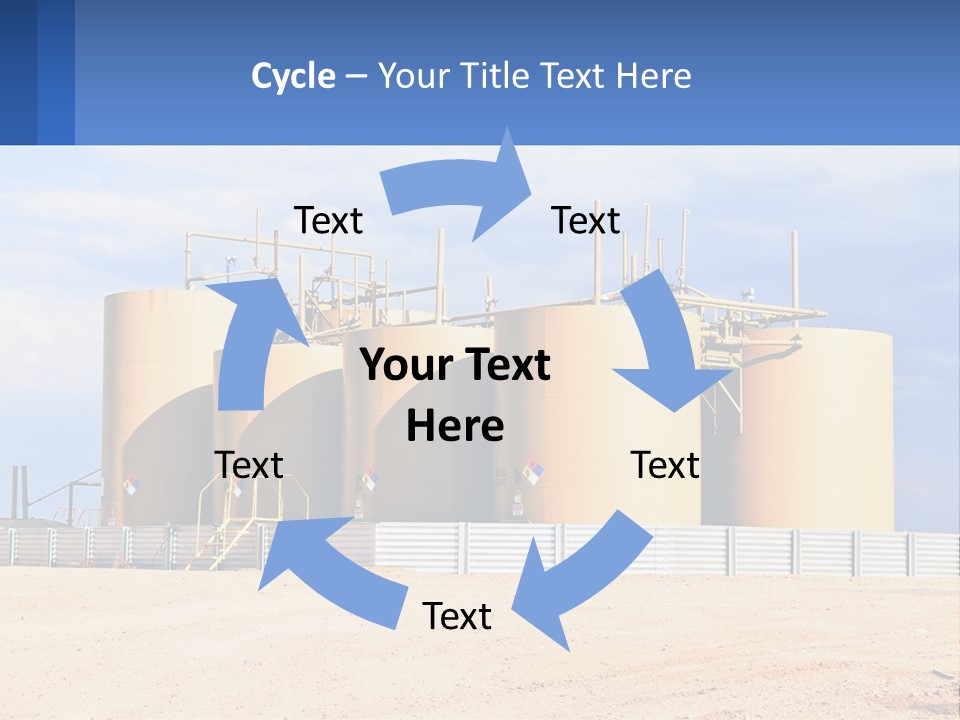 Barrels For Storage And Processing Of Oil Products PowerPoint Template