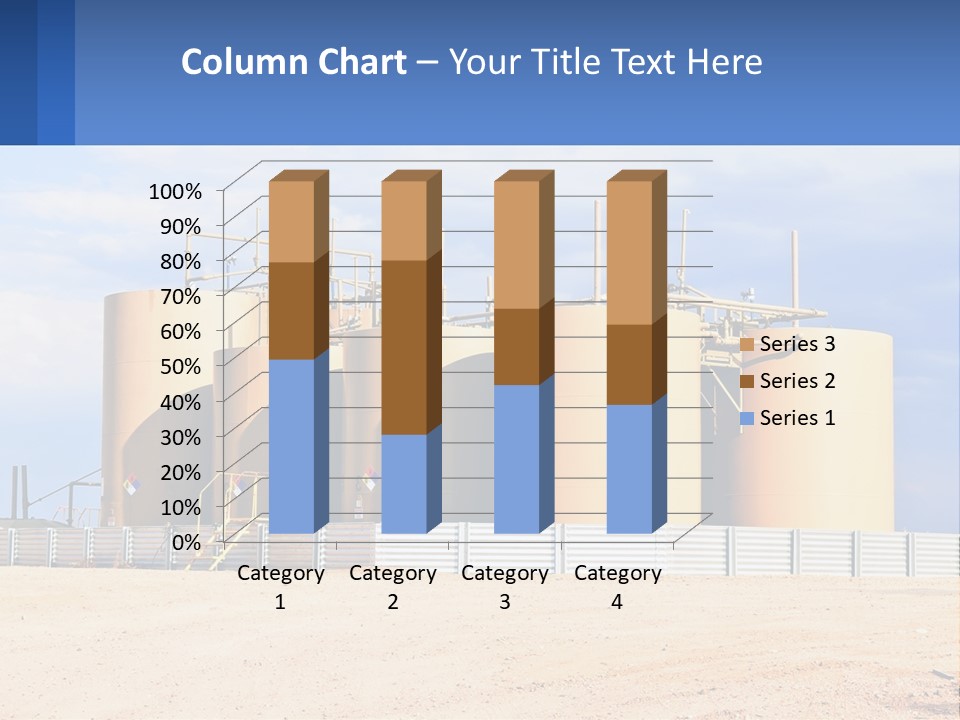 Barrels For Storage And Processing Of Oil Products PowerPoint Template