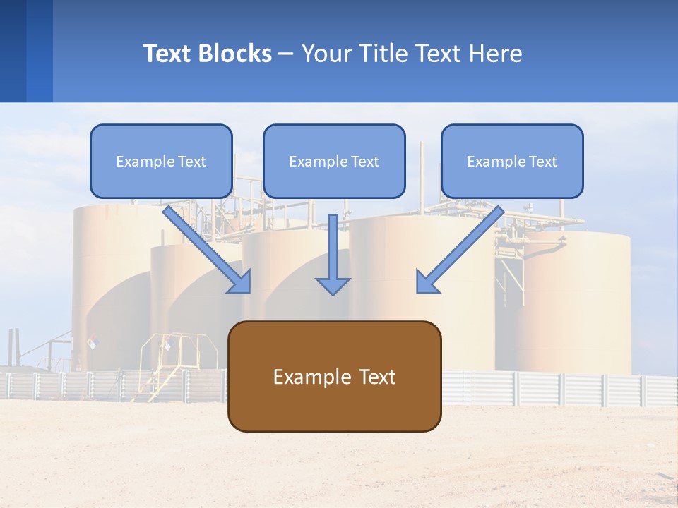 Barrels For Storage And Processing Of Oil Products PowerPoint Template